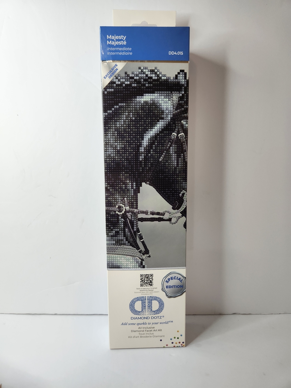 Diamond Dotz Majesty Horse Diamond Art Kit - Black & White